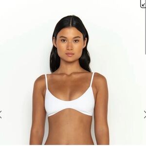 Gooseberry So Chic Bikini Top White size small